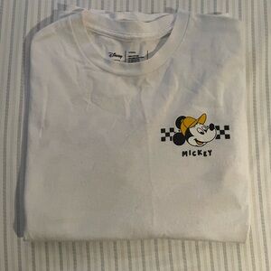 NEFF Mickey Mouse White and Yellow Fishing Tshirt